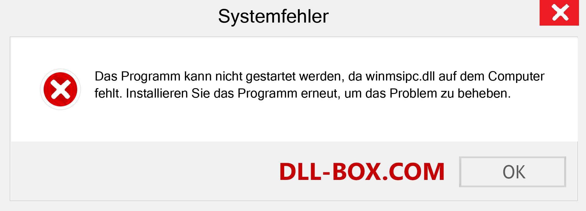 winmsipc.dll-Datei fehlt?. Download für Windows 7, 8, 10 - Fix winmsipc dll Missing Error unter Windows, Fotos, Bildern