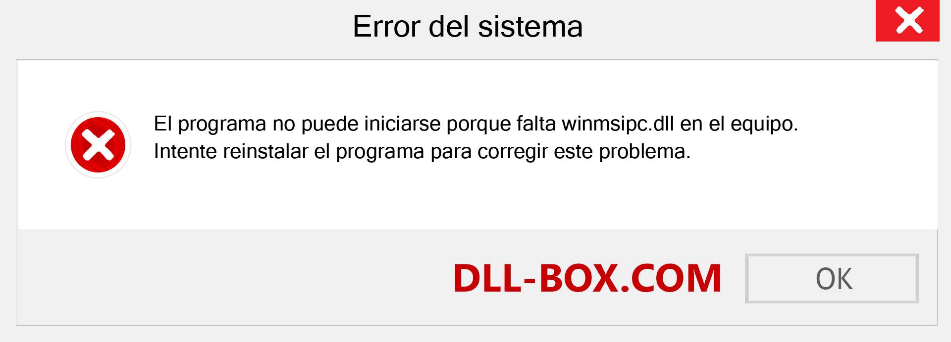 ¿Falta el archivo winmsipc.dll ?. Descargar para Windows 7, 8, 10 - Corregir winmsipc dll Missing Error en Windows, fotos, imágenes